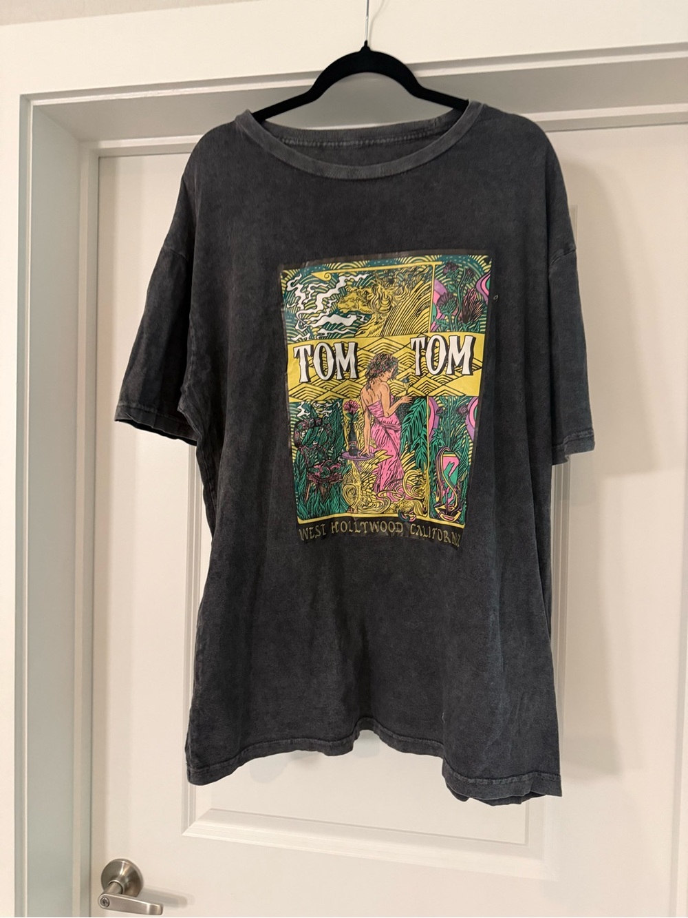 Tom Tom Vanderpump Rules Graphic Tee in Washed Black XL